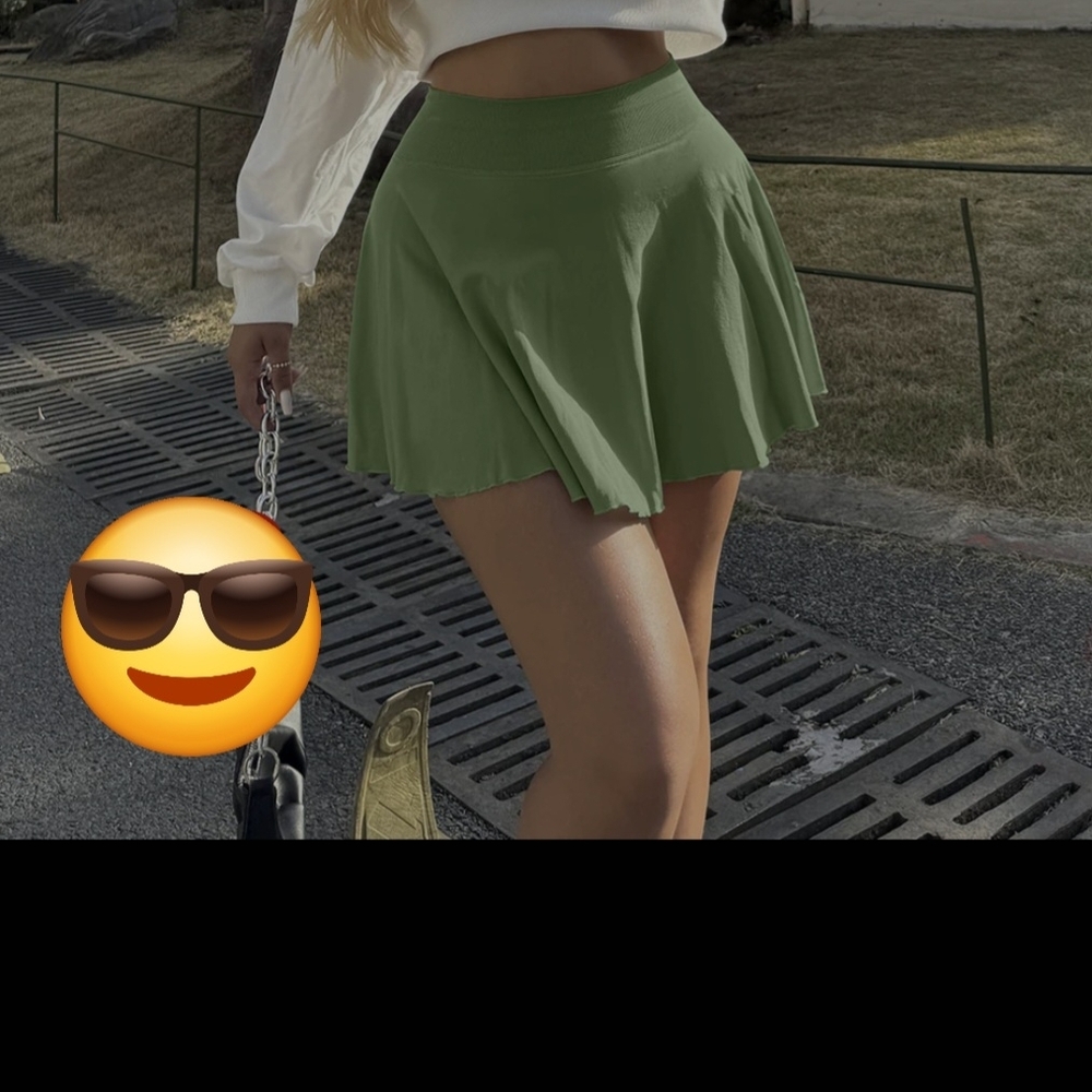 Green Women's Skirt